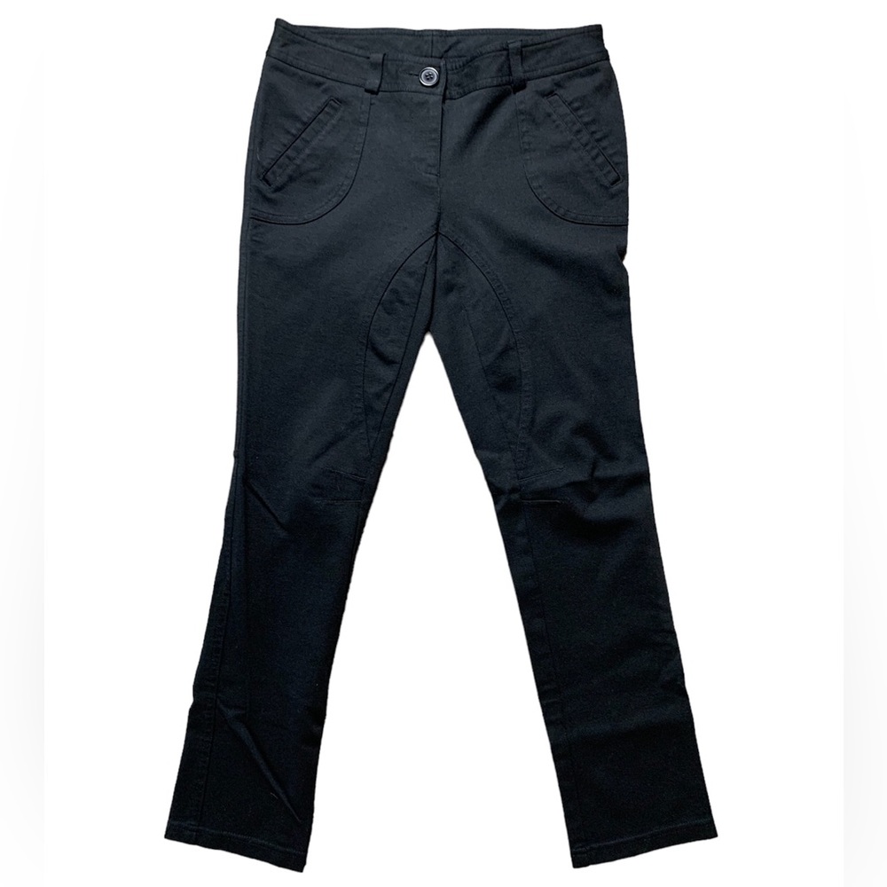 INC International Concepts Black Equestrian Style Skinny Pants Petite 0P WPL8046